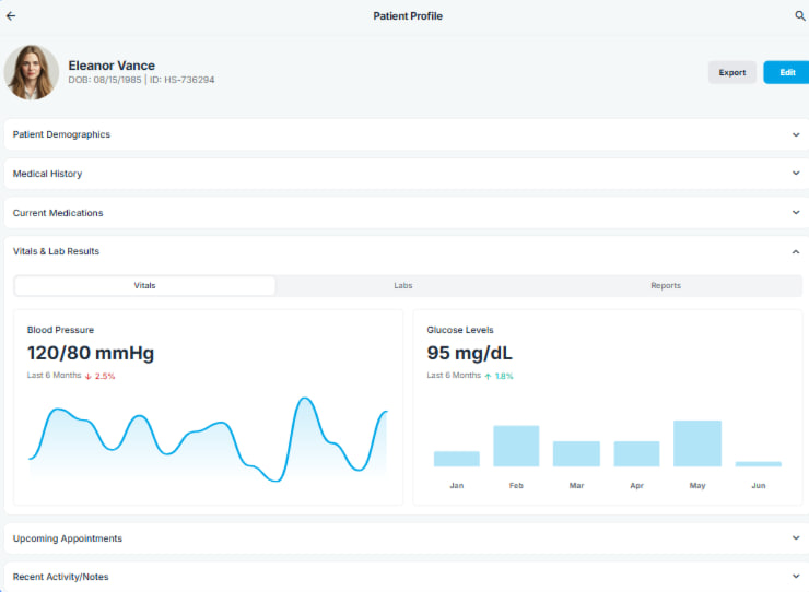 HealthSync screenshot 1