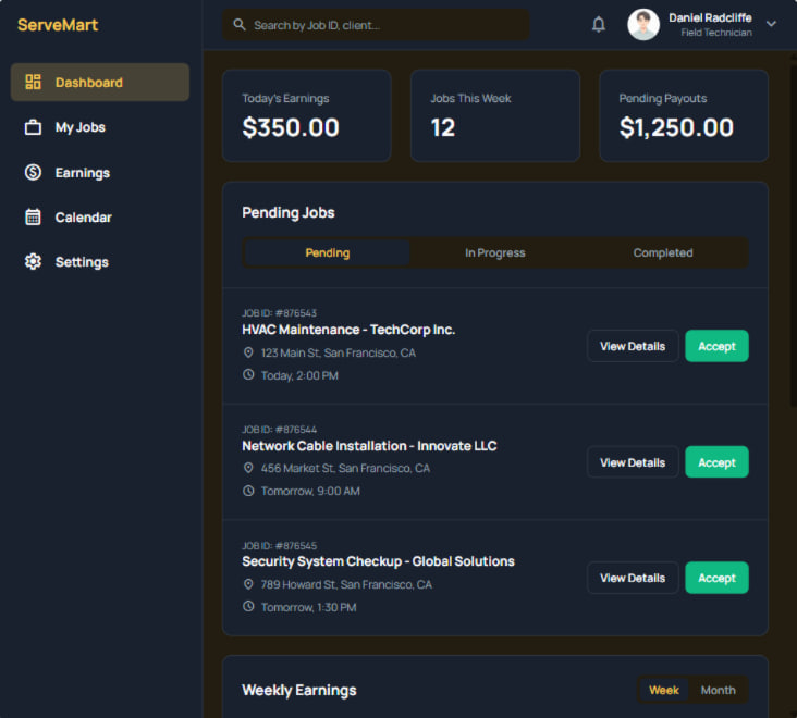 ServeMart screenshot 2